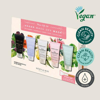 [Mary&May] Vegan Wash Off Mask Mini Gift Set (30g x5) - Diva Melody