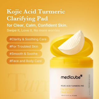 [Medicube] Kojic Acid Tumeric Toner Pad 70pcs - Diva Melody
