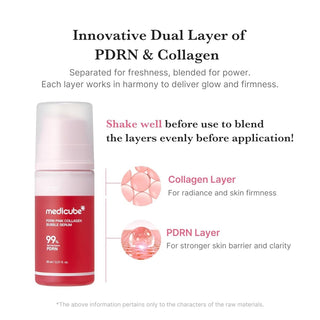 [Medicube] PDRN Pink Collagen Bubble Serum 95ml - Diva Melody