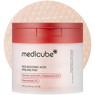 [Medicube] Red Succinic Acid Peeling Pads 70pcs - Diva Melody