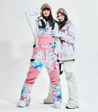 Men Women Ski Warm Waterproof Snowboard Overalls outdoor Jumpsuits - Diva Melody