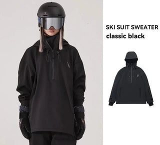 Men Women Solid Color Ski Jacket Ski Pants Windproof Hoodie Waterproof Snowboard - Diva Melody