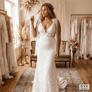 Mermaid Silhouette Wedding Dress - Diva Melody