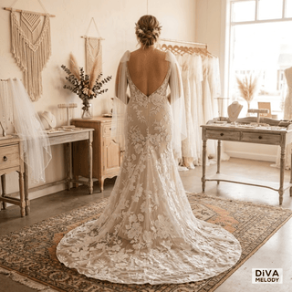 Mermaid Silhouette Wedding Dress - Diva Melody