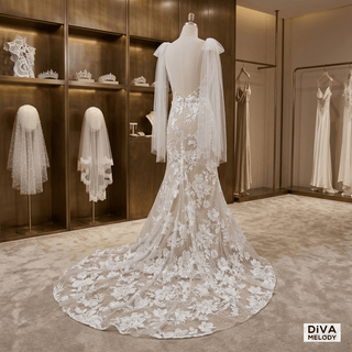 Mermaid Silhouette Wedding Dress - Diva Melody