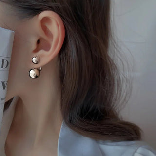 Metal Ball Ear Stud Earrings Gifts Jewelry - Diva Melody