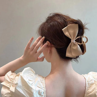 Metal Bow Hair Claw Clip High - Quality Simple Elegant Hair Clip - Diva Melody