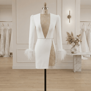 Modern Chic Wedding Dress - Diva Melody