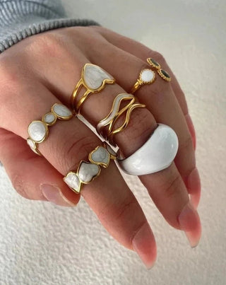 Multilayer Bold Chunky Rings - Diva Melody