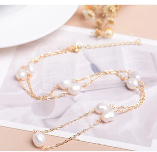 Natural freshwater pearls beaded pearls made of high - quality jewelry necklace - Diva Melody