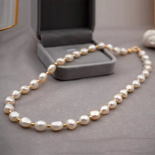 Natural freshwater pearls beaded pearls made of high - quality jewelry necklace - Diva Melody