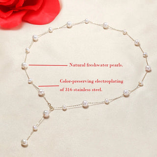 Natural freshwater pearls beaded pearls made of high - quality jewelry necklace - Diva Melody