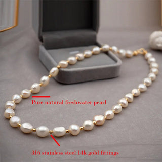 Natural freshwater pearls beaded pearls made of high - quality jewelry necklace - Diva Melody