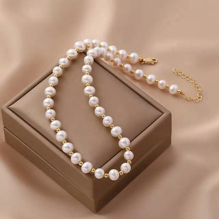 Natural freshwater pearls beaded pearls made of high - quality jewelry necklace - Diva Melody