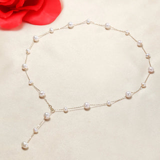 Natural freshwater pearls beaded pearls made of high - quality jewelry necklace - Diva Melody