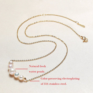 Natural freshwater pearls beaded pearls made of high - quality jewelry necklace - Diva Melody