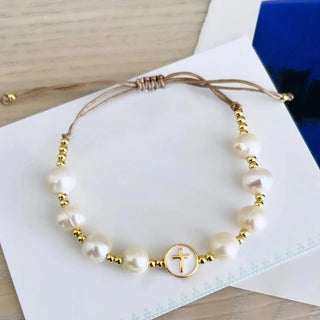 Natural Pearl Fashion Jewelry 18K Gold Plated Waterproof Bracelets - Diva Melody