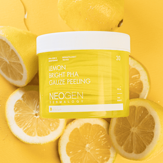 [NeoGen] DERMALOGY LEMON BRIGHT PHA GAUZE PEELING 190ML (30 PADS) - Diva Melody