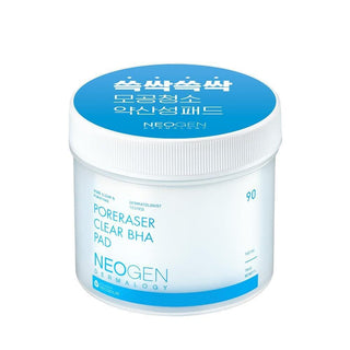 [NeoGen] DERMALOGY PORERASER CLEAR BHA PAD 160ML (90 PADS) - Diva Melody