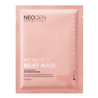 [NeoGen] DERMALOGY PROBIOTICS RELIEF MASK (25ML X 5 SHEETS) - Diva Melody