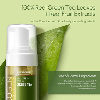 [NeoGen] DERMALOGY REAL FRESH FOAM CLEANSER GREEN TEA 160G - Diva Melody
