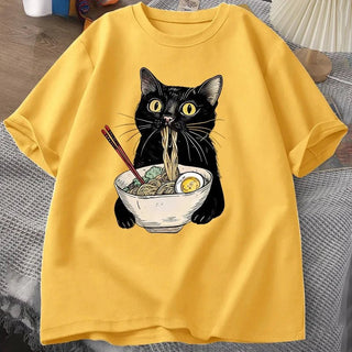 Noodle Ramen Cat Lover T-Shirt - Diva Melody