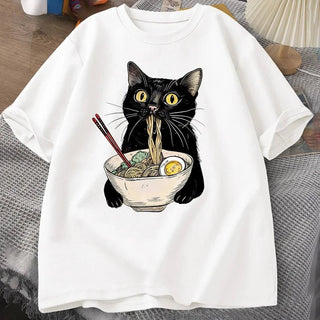 Noodle Ramen Cat Lover T-Shirt - Diva Melody