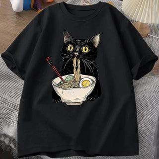 Noodle Ramen Cat Lover T-Shirt - Diva Melody