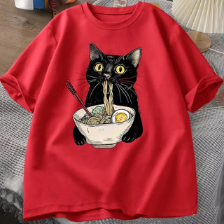 Noodle Ramen Cat Lover T-Shirt - Diva Melody