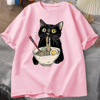 Noodle Ramen Cat Lover T-Shirt - Diva Melody
