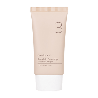 [Numbuzin] No.3 Porcelain Base-skip Tone Up Beige 50ml - Diva Melody