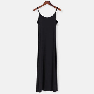 O - Neck Elastic Knit Long Dress - Diva Melody