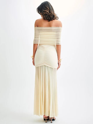 Off - shoulder Backless Sexy Maxi Dress - Diva Melody