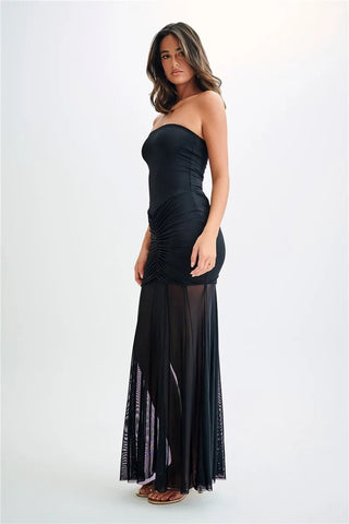 Off - shoulder Backless Sexy Maxi Dress - Diva Melody