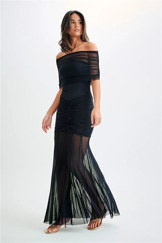 Off - shoulder Backless Sexy Maxi Dress - Diva Melody