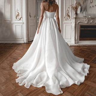 Off Shoulder Detachable Bolero Wedding Dress - Diva Melody