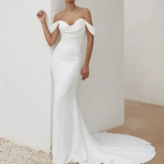 Off - Shoulder Mermaid Wedding Dress - Diva Melody