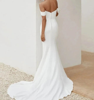 Off - Shoulder Mermaid Wedding Dress - Diva Melody