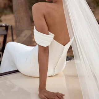 Off - Shoulder Mermaid Wedding Dress - Diva Melody