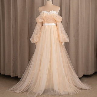 Off - Shoulder Tulle Wedding Dress - Diva Melody