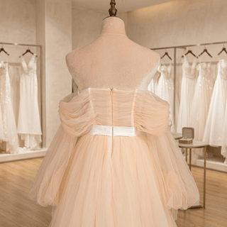 Off-Shoulder Tulle Wedding Dress - Diva Melody
