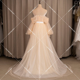 Off - Shoulder Tulle Wedding Dress - Diva Melody