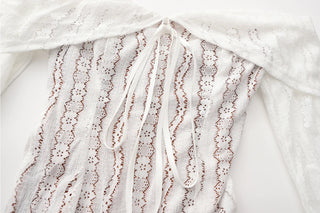 Off‑Shoulder Elegant Lace Bridal Dress - Diva Melody