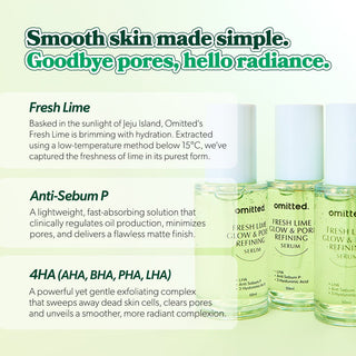 [Omitted] Fresh Lime Glow & Pore Refining Serum 50ml - Diva Melody