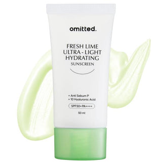 [Omitted] Fresh Lime Ultra-Light Hydrating Sunscreen 50ml - Diva Melody