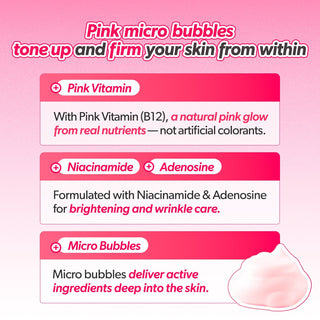 [Omitted] Pink Vita PDRN Bubble-Tox Ampoule 90ml - Diva Melody