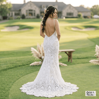 Open Back Mermaid Bridal Dress - Diva Melody