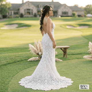 Open Back Mermaid Bridal Dress - Diva Melody