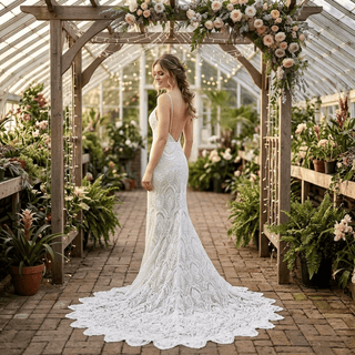 Open Back Mermaid Bridal Dress - Diva Melody