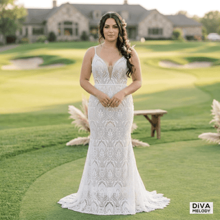 Open Back Mermaid Bridal Dress - Diva Melody